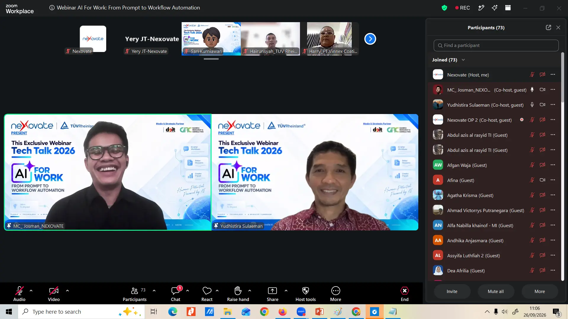 Webinar AI for work